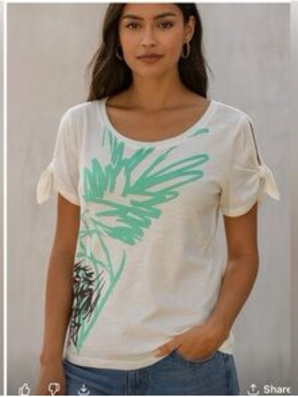 mark. White Short-Sleeve Tee Sleeve Ties